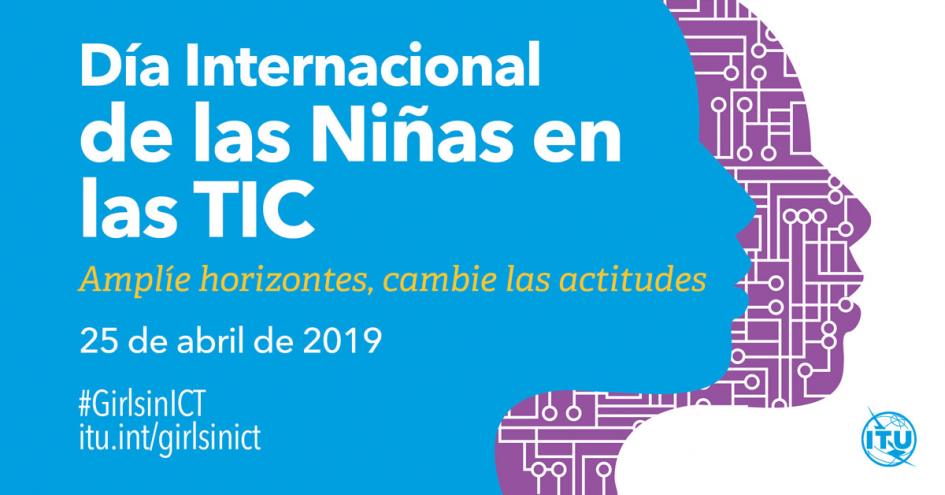 Póster alusivo al Día Internacional de las Niñas en las TIC