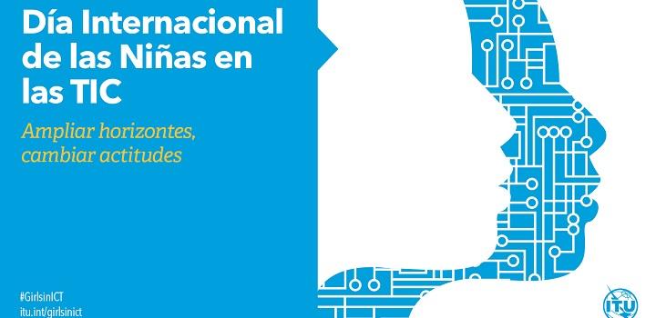 Afiche del Día Internacional de las Niñas en las TIC