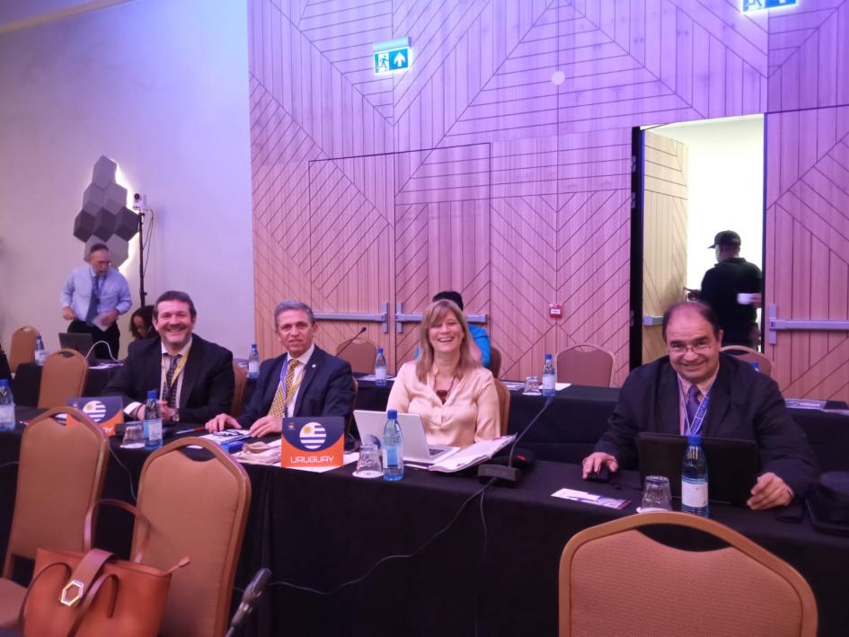 Imagen de la delegación uruguaya Imagen de la delegación uruguaya