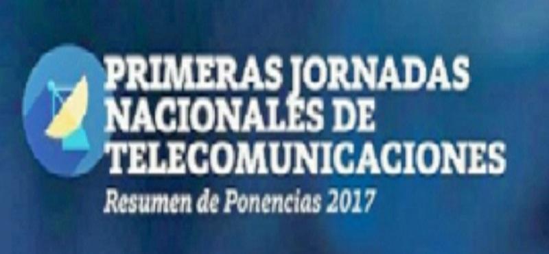 Primeras Jornadas Nacionales de Telecomunicaciones. Resumen de ponencias 2017 Imagen del logo que figura en la tapa del libro "Primeras Jornadas Nacionales de Telecomunicaciones". Resumen de ponencias 2017